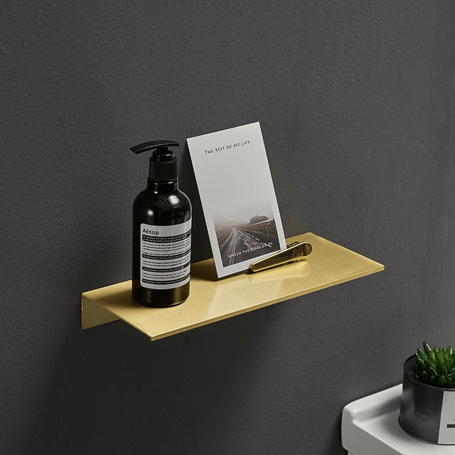 brushed-aluminum-bathroom-shelvesshelvingliving-simply-house-492715 Shelving Brushed Aluminum Bathroom Shelves - Living Simply House