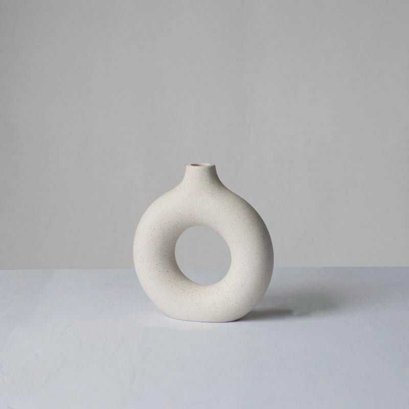 ceramic-donut-vasevaseliving-simply-house-101009 Vase Ceramic Donut Vase - Living Simply House