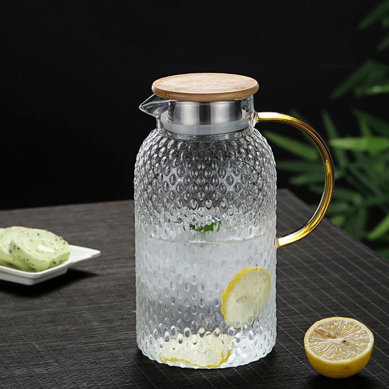 heatproof-stippled-glass-jugdrinkswareliving-simply-house-860538 Drinksware Heatproof Stippled Glass Jug - Living Simply House