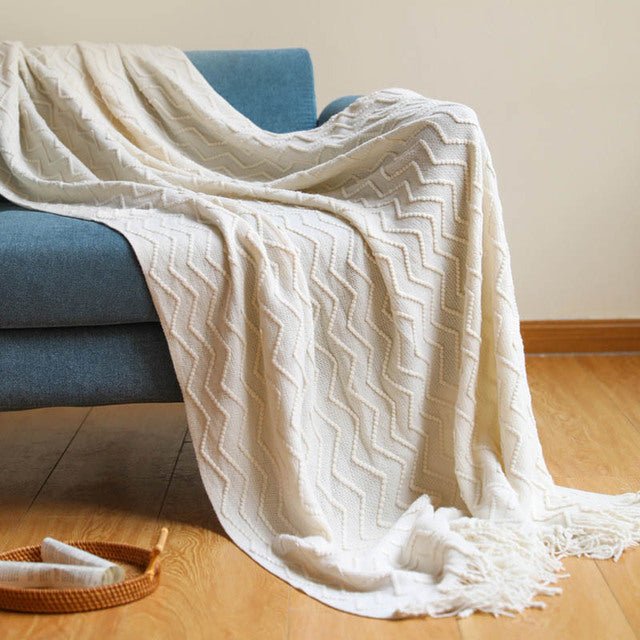nordic-zigzag-knitted-blanketblankets-and-throwsliving-simply-house-329292 Blankets and Throws Nordic Zigzag Knitted Blanket - Living Simply House