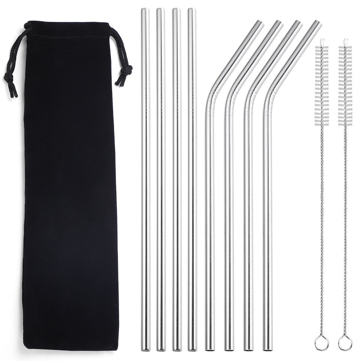 reusable-metal-drinking-straws-8pcdrinkswareliving-simply-house-428700 Drinksware Reusable Metal Drinking Straws (8pc) - Living Simply House