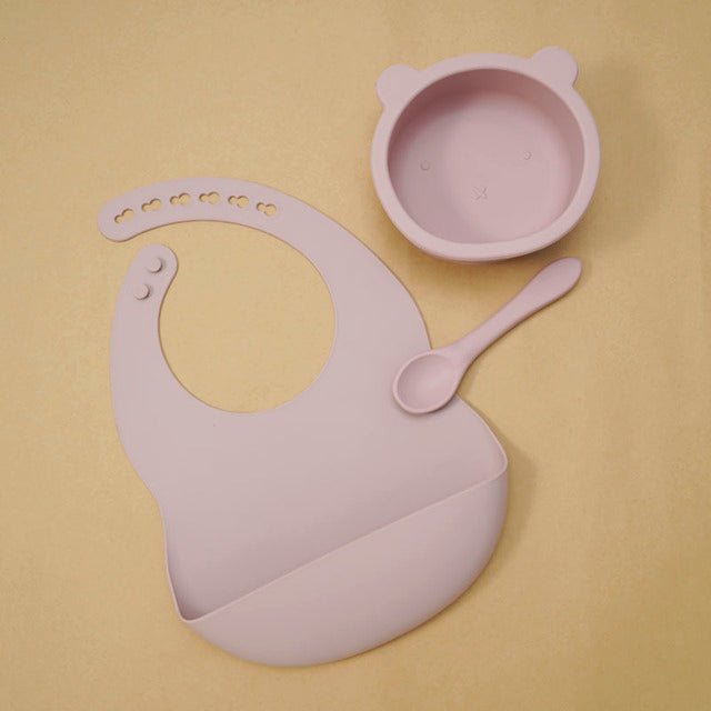 silicone-bear-tableware-and-bibchildrensliving-simply-house-926121 Children's Silicone Bear Tableware and Bib - Living Simply House