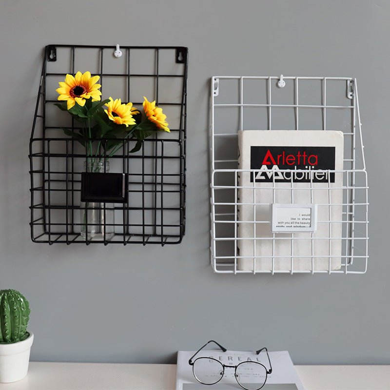 wall-mounted-grid-basketstorageliving-simply-house-589051 Storage Wall-mounted Grid Basket - Living Simply House